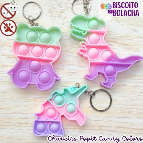 Chaveiro Popit Candy Colors