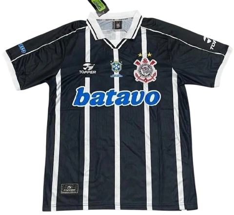 Camisa Retrô Timão II Campeão Brasileiro 1999 Masculino Preto - comprar online