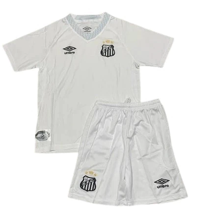 Kit Infantil do Peixe Home Brasileirão 2025 Unissex Branca - comprar online