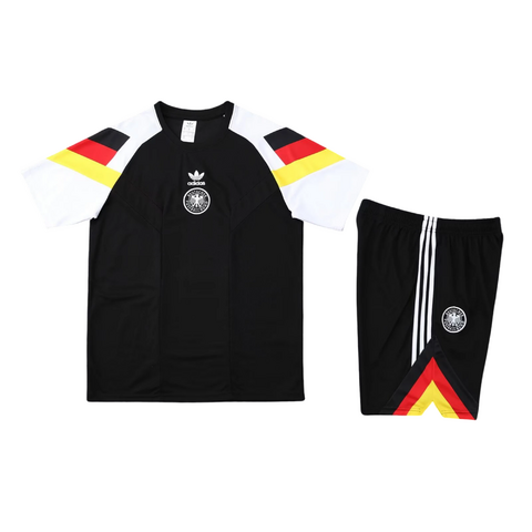 Kit Treino Alemanha Camisa + Bermuda Masculino Preto