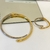 CHOKER ARO JADE BANHADO Á OURO 18K E RÓDIO BRANCO