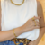 BRACELETE ONDAS BANHADO A OURO 18K