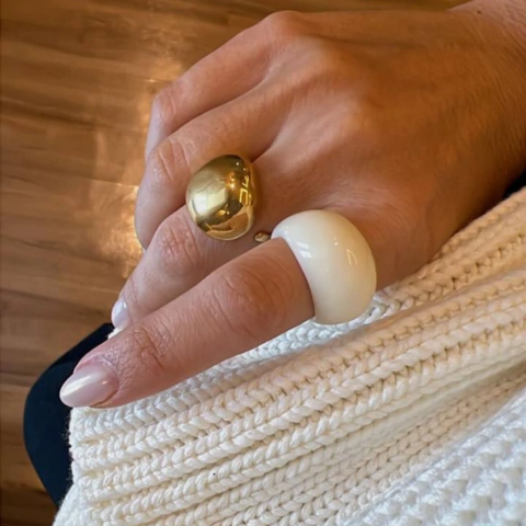 ANEL BOLD EM RESINA OFF WHITE