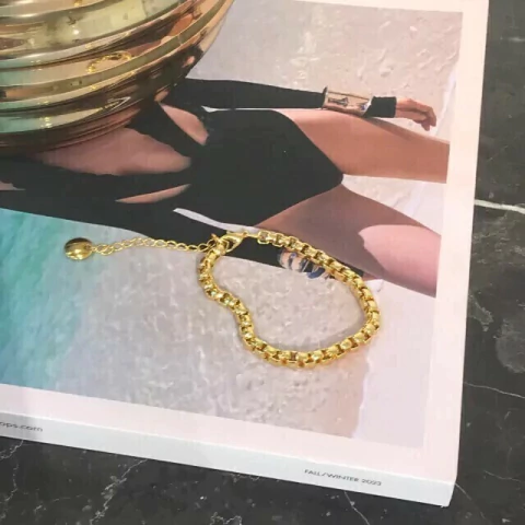 PULSEIRA ALANA BANHADA A OURO 18K