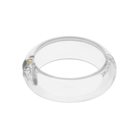 BRACELETE BOLD EM ACRILICO TRANLUCIDO