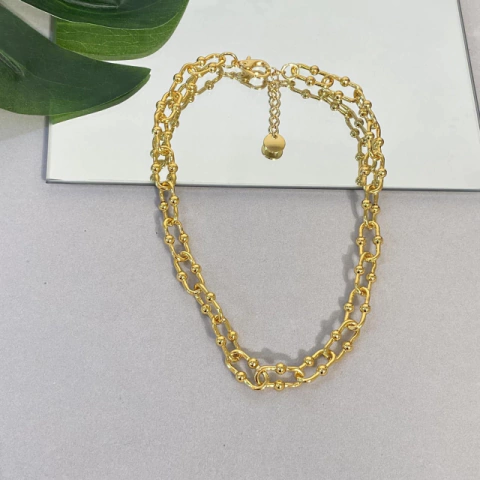 COLAR PENELOPE BANHADO A OURO 18K