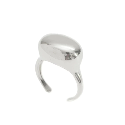 ANEL DE DEDINHO BOLD BANHADO A RÓDIO BRANCO