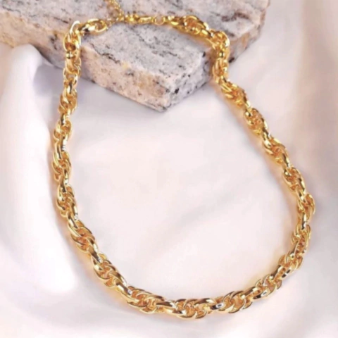 COLAR LORENA BANHADO A OURO 18K