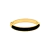 BRACELETE LEANDRA PRETO BANHADO A OURO 18K