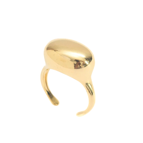 ANEL DE DEDINHO BOLD BANHADO A OURO 18K