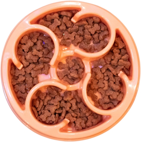 Comedouro Circulos Salmão OrienPet