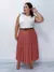 Imagem do Combo Blusa Regata ribana + Saia plissada
