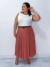 Saia Plissada plus size