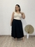 Imagem do Blusa textura em linho alça decote em V Alícia bege