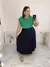 Blusa Muscle em Viscolycra verde bandeira - Moda Plus Size - Zeona Moda