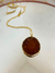 Colar dourado alongado pedra natural - comprar online