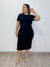 Vestido canelado Midi Maya preto na internet