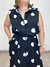 Chemise sem manga de botão plus size Cris poá na internet