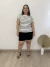 Blusa Muscle em Viscolycra listras azul marinho - loja online