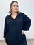 Camisa 3/4 em viscose preta na internet