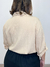 Camisa 3/4 em viscose bege - loja online