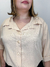 Camisa 3/4 em viscose bege - comprar online