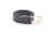 Cinto com fivela dourada largo preto