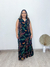 Chemise sem manga de botão plus size estampa Farm Cris - Moda Plus Size - Zeona Moda