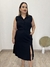 Conjunto blusa e saia em viscose Antonella preto - loja online