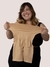 Cinta veste 46 a 52 bermuda modeladora bege - comprar online
