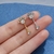 Jóia de umbigo cristal dourada cravejada zircônia natural - loja online