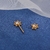 Jóia de mamilo push pin estrela dourada zircônia importada - (cópia) na internet