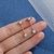 Jóia de mamilo push pin prata 2 pedras zircônia natural - comprar online