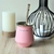 Mate de acero inoxidable rosa con bombilla