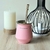 Mate rosado con bombilla