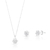 Conjunto de prata cravejado - comprar online