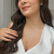 Conjunto de prata cravejado gota azul - loja online