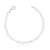 Pulseira de prata elo corações - comprar online