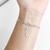 Pulseira de prata elo corações - loja online