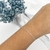 Pulseira de prata elos cadeado na internet