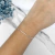 Pulseira de prata laminada quadrada na internet