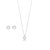 Conjunto de prata ponto de luz redondo - comprar online