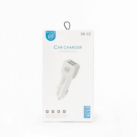 Cargador Celular Para Auto 12v Doble Usb Carga Rapida Ditron SK-C2