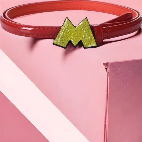 Cinturon con Hebilla de Logo de Mickey Mouse