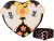 Crossbody Mickey y Minnie Mouse fantasmas con flores Loungefly