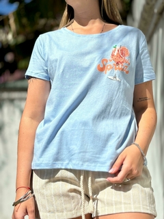 REMERA APEROL CELESTE en internet