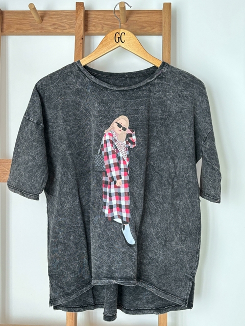 REMERA MANGAS 3/4 MODA