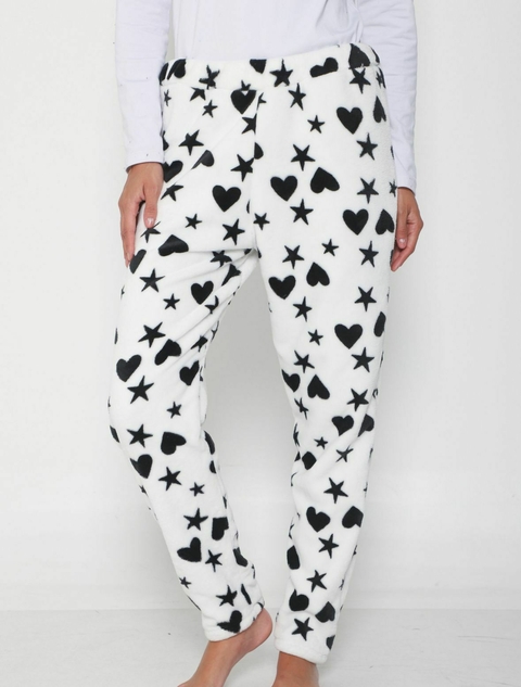 CORAZON Y ESTRELLAS BLANCO TALLE M (DEL 36 AL 40)