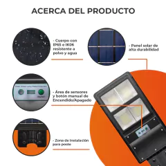 Lampara Solar LED CORONA IV • 100 W