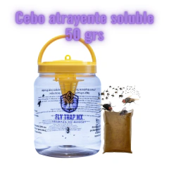 Cebo Atrayente para Trampas Reusables 100% orgánico 50grs Caja 20 Pzas - Fly Trap México